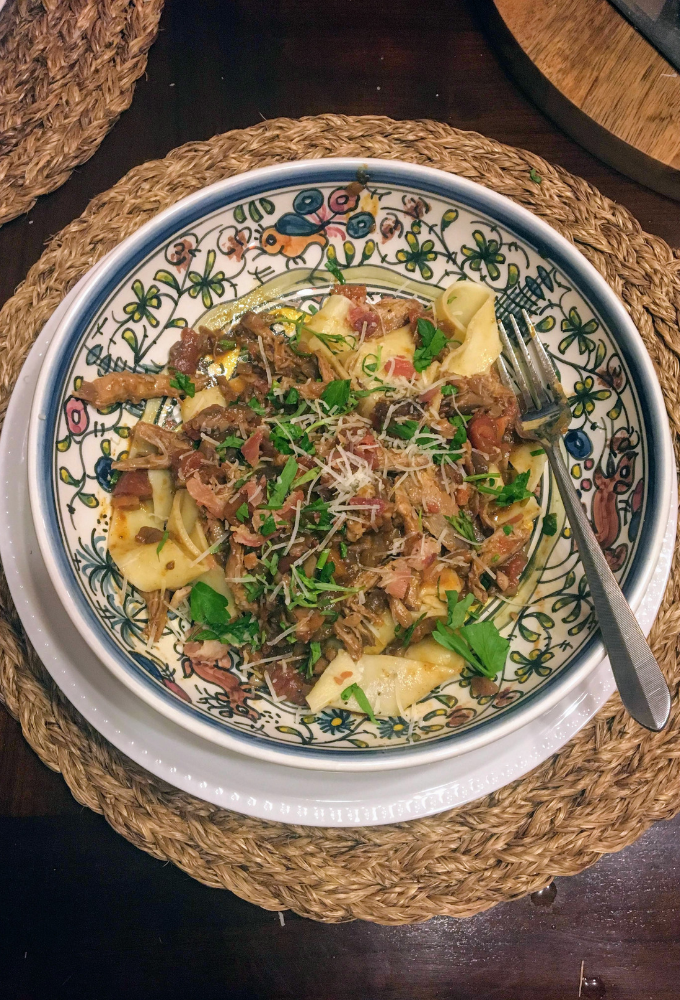 Pappardelle With Duck Ragu - Duck Ragu Recipe - Dining Alfresco