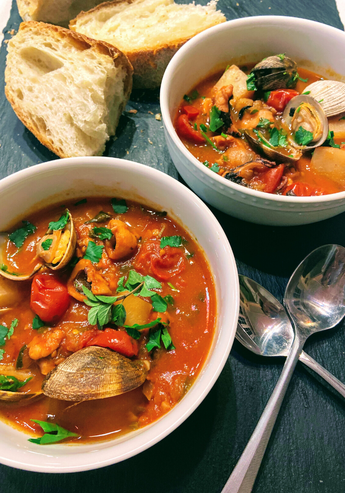 Sicilian Baby Octopus Stew with Clams - Octopus Stew Recipe - Dining ...